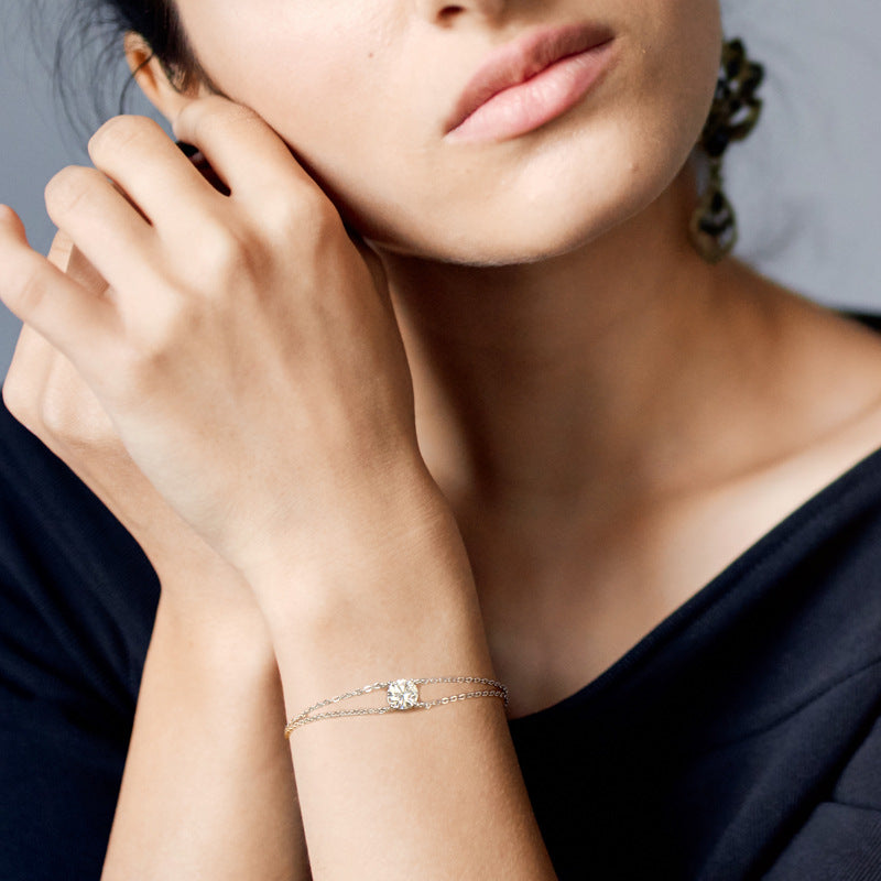 DEC Forever 4 Prong Moissanite Bracelet