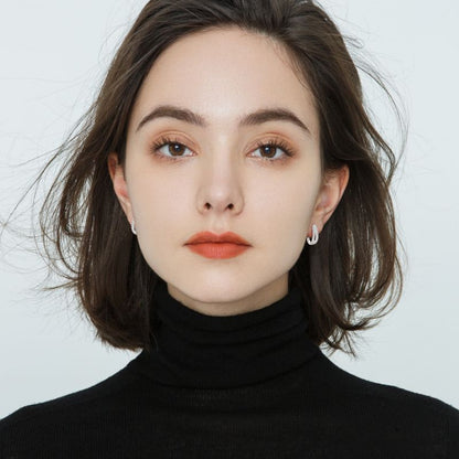 DEC U-Shaped Premium Moissanite Earrings