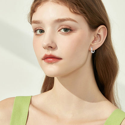 DEC Fashion Leaf Moissanite Earrings