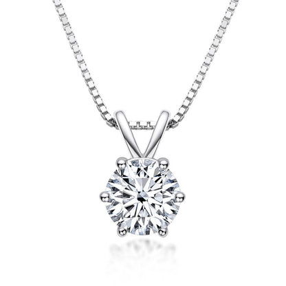 DEC Fairy Hexamond 1.0 CT Moissanite Necklace