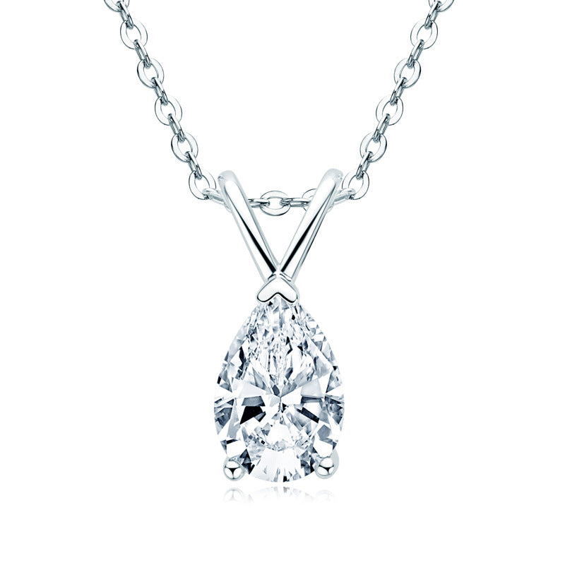 DEC Water-Drop Fairy 1.5 CT Moissanite Necklace
