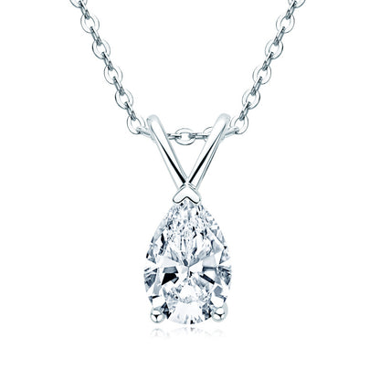 DEC Water-Drop Fairy 1.5 CT Moissanite Necklace